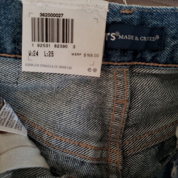 Levi's 501 Made & Crafted High Rise Straight Jeans - Picture 7 of 8